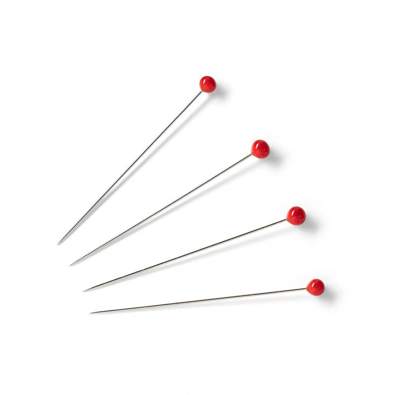 Prym 1-2/5" Glass Head Pins, Red - Image 2